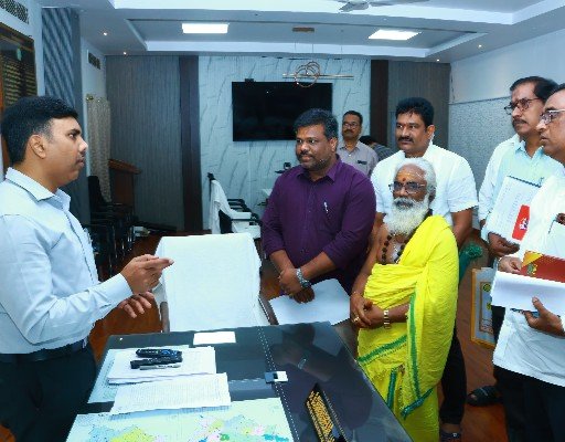 చెరువుగట్టు బ్రహ్మోత్సవాలకు జిల్లా కలెక్టర్ ను ఆహ్వానించిన ఆలయ అధికారులు   