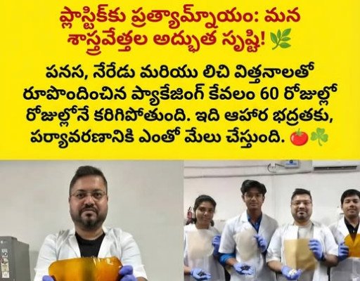 పండ్ల విత్తనాలతో ప్లాస్టిక్ భూతానికి చెక్: భారతీయుల అద్భుత ఆవిష్కరణ!
