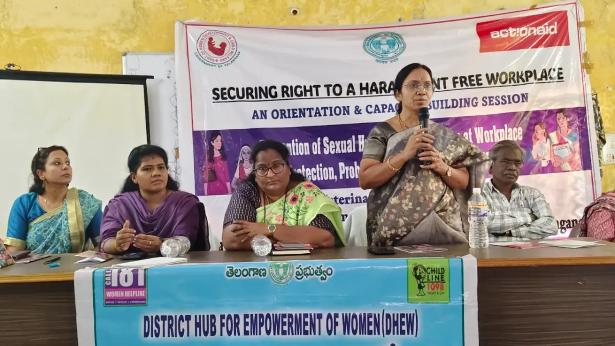 "పని ప్రదేశంలో మహిళలకు సురక్షితమైన వాతావరణం కల్పించడం అందరి బాధ్యత"