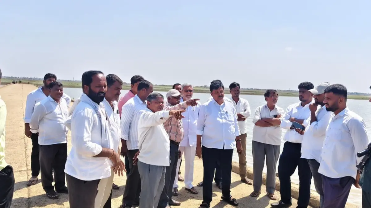 రాయిపల్లి డ్యాం ప్రాంతాన్ని సందర్శించిన:ఖేఢ్ ఎమ్మెల్యే పి సంజీవరెడ్డి